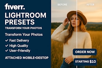 do professional and stunning lightroom presets