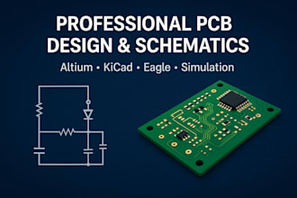 design and develop professional pcb circuits and schematics