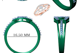 create 3d cad jewelry design, realistic jewelry render and jewelry animation