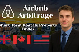 find profitable airbnb arbitrage property US ca for airbnb str property research