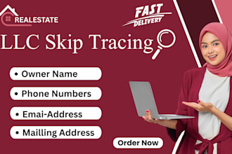 do accurate skip tracing for real estate llc, business and property owners