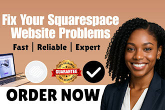 fix any issue or problem on your squarespace website