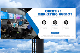 design billboard, flyer, signage and roll up banner for outdoor advertising