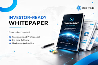 create professional crypto whitepaper design, tokenomics that attract investors