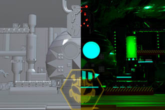 create 3d mechanic models and rig them, statues and props to make in 3d printer