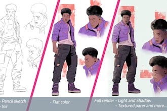 be your character design artist