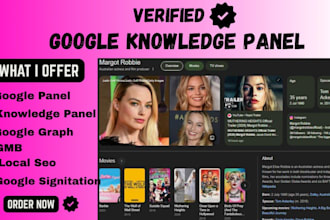 edit and create an approved google knowledgepanel gkp for person and company