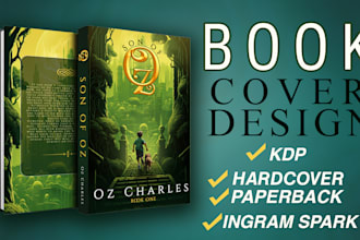 design ready to print book cover art for you