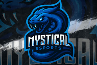 make premium mascot logo for youtube,twitch and esports team