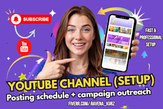 setup german youtube channel, posting schedule, tags, branding, music channel