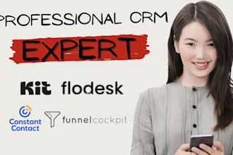 set up constant contact aweber convertkit keap flodesk funnel cockpit podio
