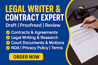 draft proofread court docs, motions, petitions and cases