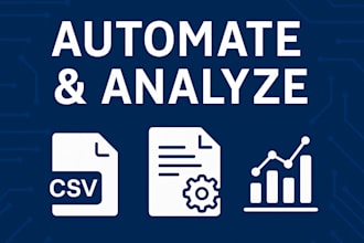 automate data tasks and create python scripts for analysis