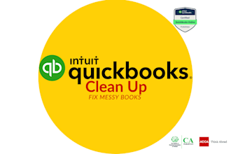 do quickbooks online bookkeeping, xero bookkeeping, cleanup