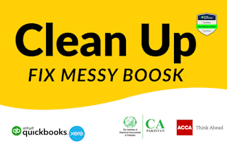 do quickbooks online bookkeeping, xero bookkeeping, cleanup