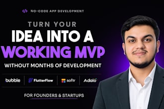 build no code apps and saas mvps with bubble and flutterflow