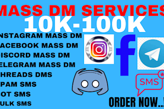 facebook mass dm instagram mass dm disocrd mass dm telegram dms direct message
