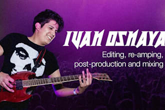 edit, postprod, reamp and mix your song to make it sound big, thick and evil