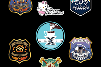 design logo, patch, badge, sticker