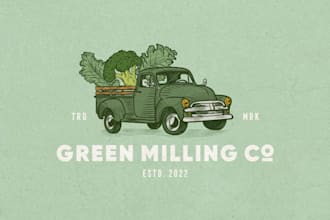 design a unique logo for vegan and vegetarian food
