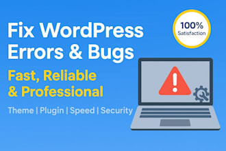 fix wordpress errors, bugs and issues quickly