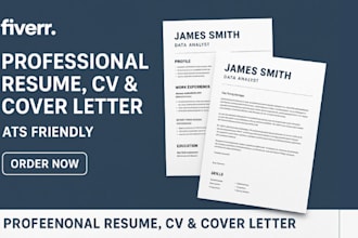 professionally redesign your ats CV, resume and cover letter