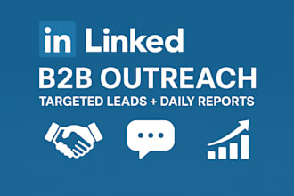 do targeted linkedin outreach with daily reports