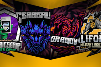 design youtube, gaming twitch, mascot and avatar logo