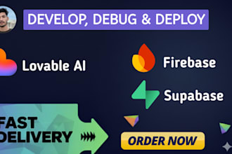 develop fix debug deploy vibecode lovable ai saas mvps supabase