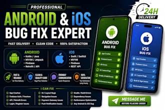 fix bugs or crashes in android or flutter app