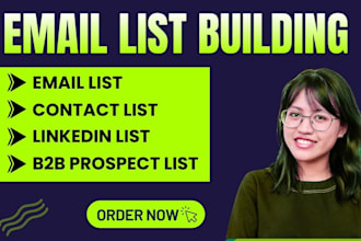 do b2b prospect email list building and targeted linkedin lead prospecting