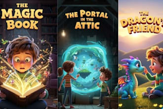 illustrate children story book, children book illustration, kids story book