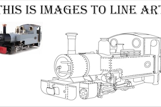 convert your images into professional line art drawings