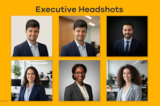 make executive headshots for linkedin, resumes, social media