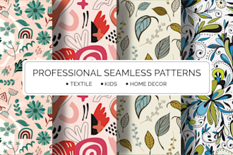 design professional seamless patterns design
