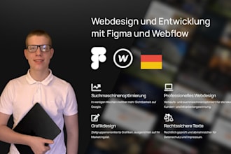 erstelle webflow websites mit modernem, professionellem webdesign