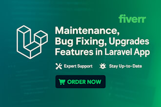 maintenance, bug fixing, upgrades features in laravel app