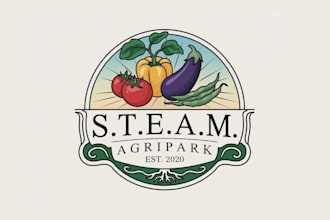 create wonderful and excellent vegetable logo design