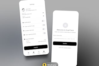 design clean UX wireframes in figma with clear user flows