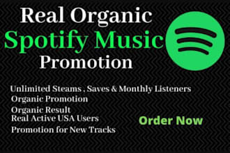 create an email marketing campaign for spotify music promotion