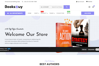 create ebook shopify store ebook website for course digital product online store