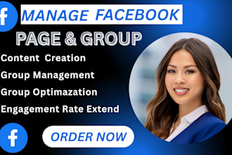manage and grow your facebook page and group with daily engagement