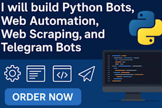 develop python bots, automation scripts and ai automation