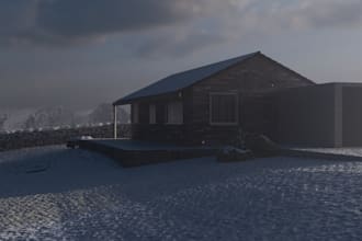 model and render realistic exterior