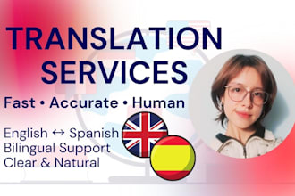 translate and transcribe english and spanish