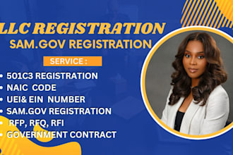 do sam gov registration, nonprofit, llc setup, cage, ein, naics, 501, ofsted