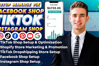 setup 30k profit tiktok shop, shopify marketing, tiktok dropshipping, fb ig shop