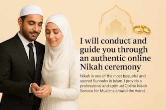 conduct an online islamic nikah with formal documentation