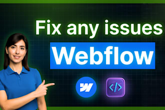 fix your webflow website template, design, and responsive issues