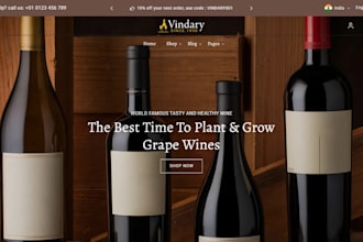 design wine shopify store wine website juice store liquor store beverage website